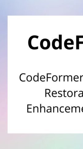 codeformer 1.9 官方版 0