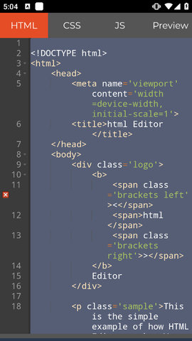 html编辑器 4.0.3 安卓版 1