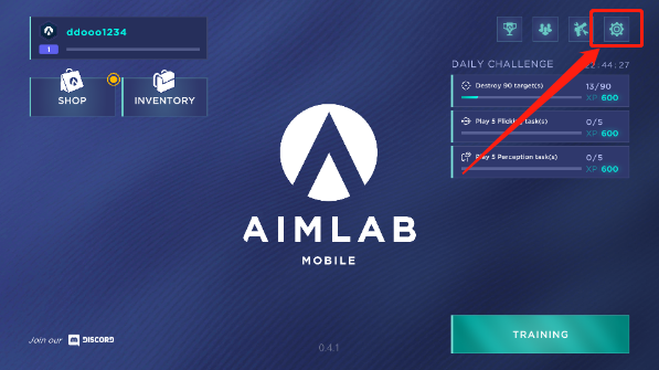 aimlab怎么调中文